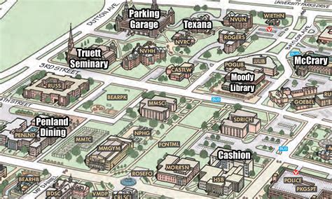 baylor campus map|baylor campus map pdf.